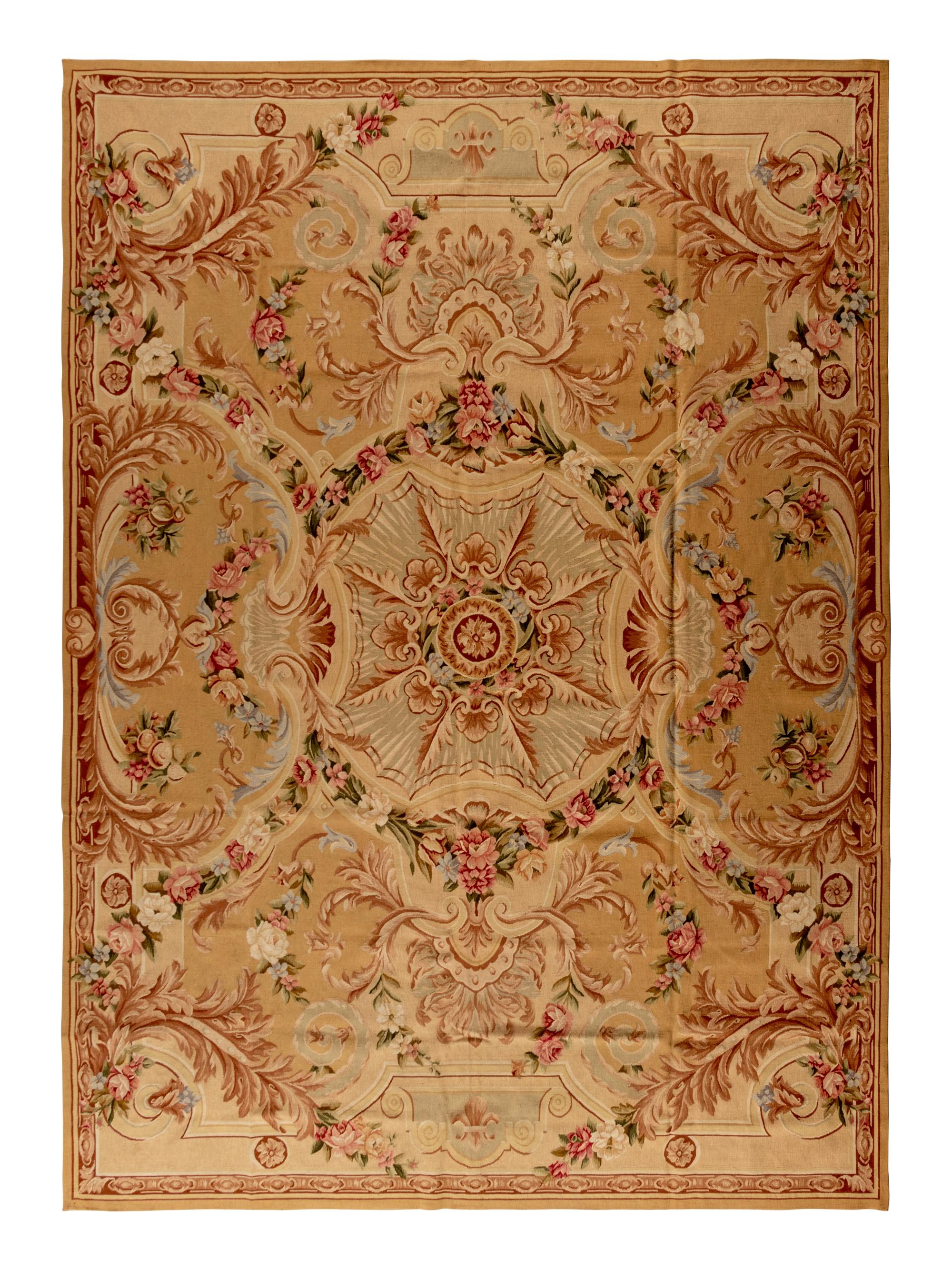 An Aubusson Style Wool Rug
