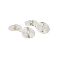 CARTIER, WHITE GOLD AND DIAMOND CUFFLINKS