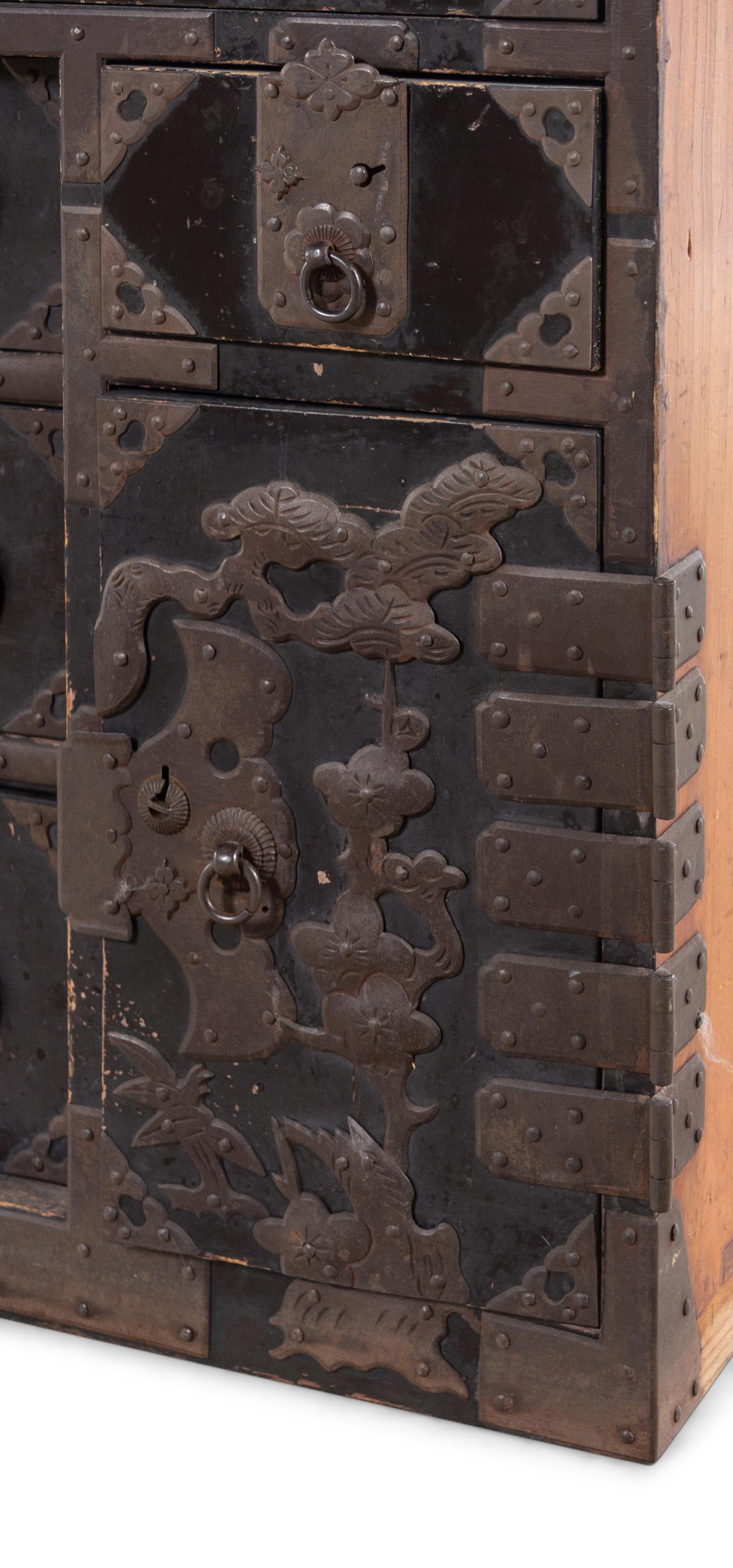 A Korean Lacquered Marriage Chest