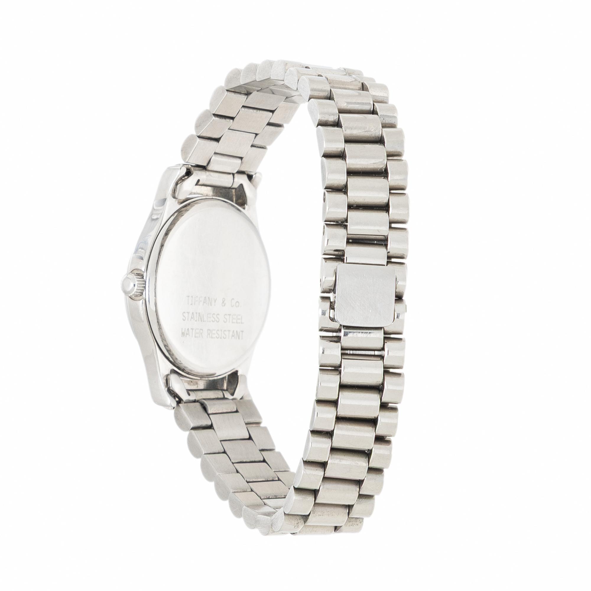 TIFFANY & CO., 'ATLAS' STAINLESS STEEL WATCH