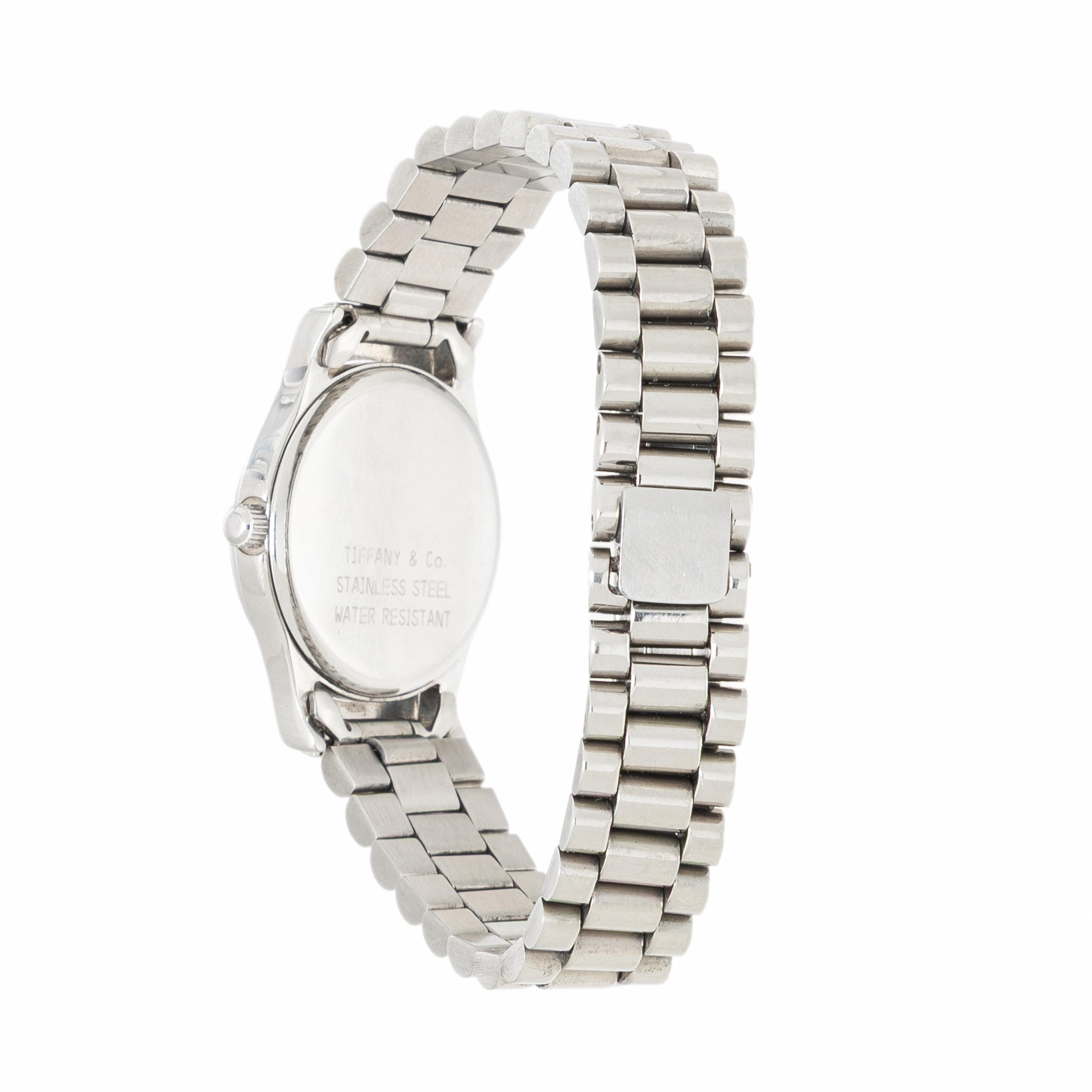 TIFFANY & CO., 'ATLAS' STAINLESS STEEL WATCH