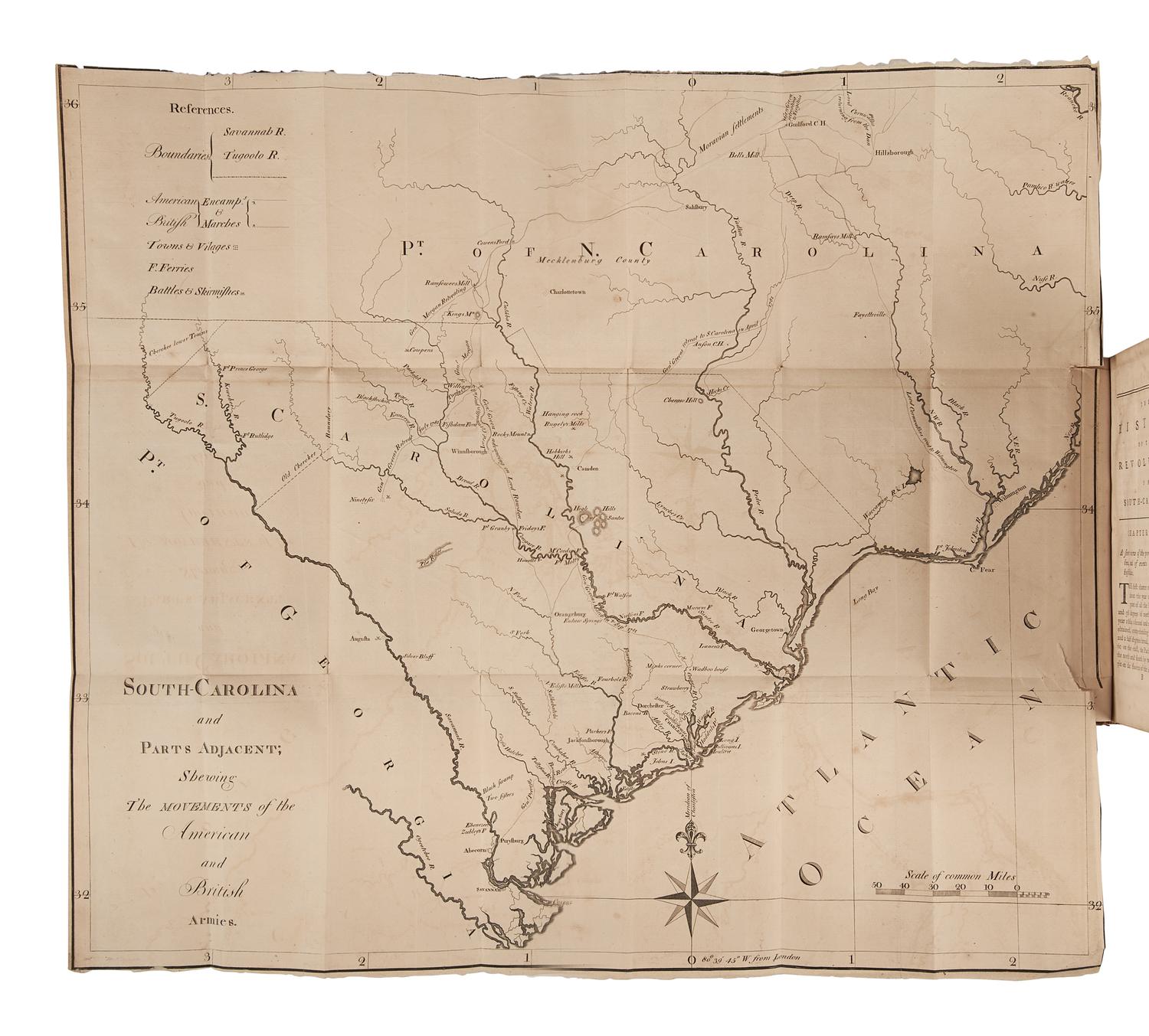RAMSAY, David (1749-1815). The History of the Revolution of South-Carolina … Trenton: Isaac Collins, 1785.