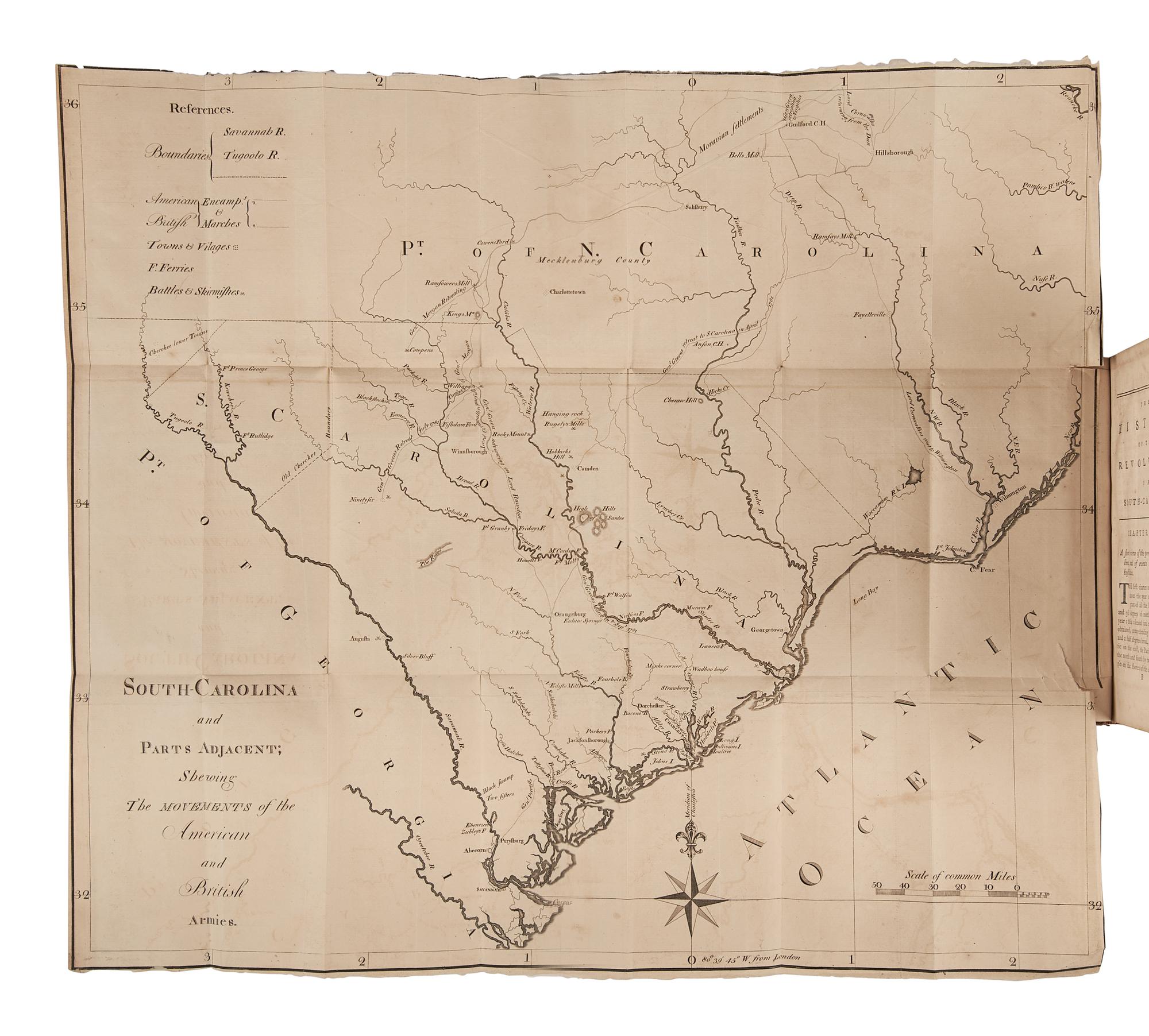 RAMSAY, David (1749-1815). The History of the Revolution of South-Carolina … Trenton: Isaac Collins, 1785.