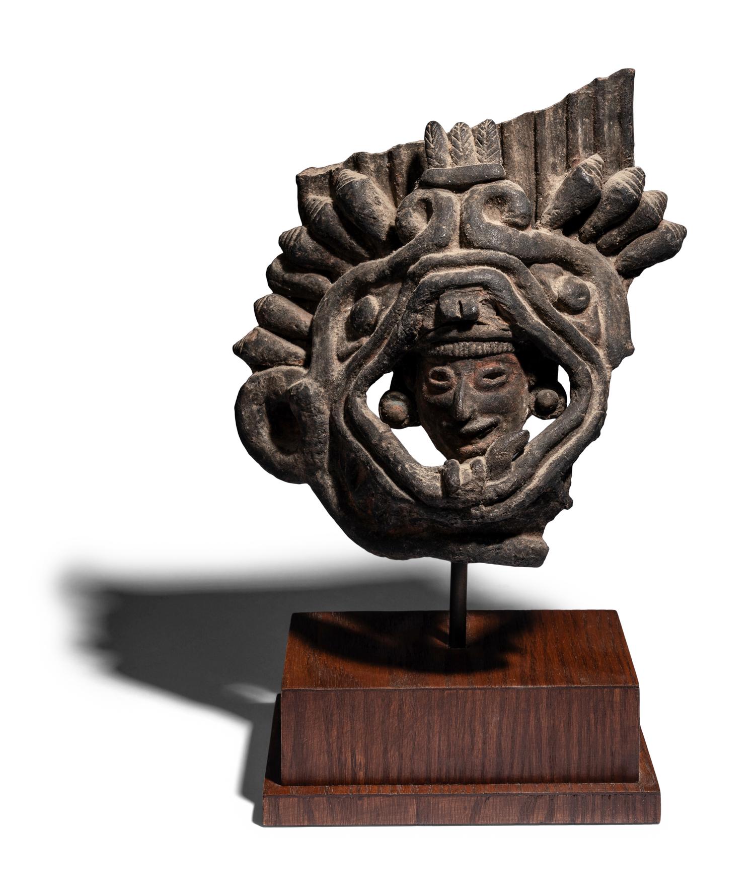 A Zapotec Terracotta Figure of a God