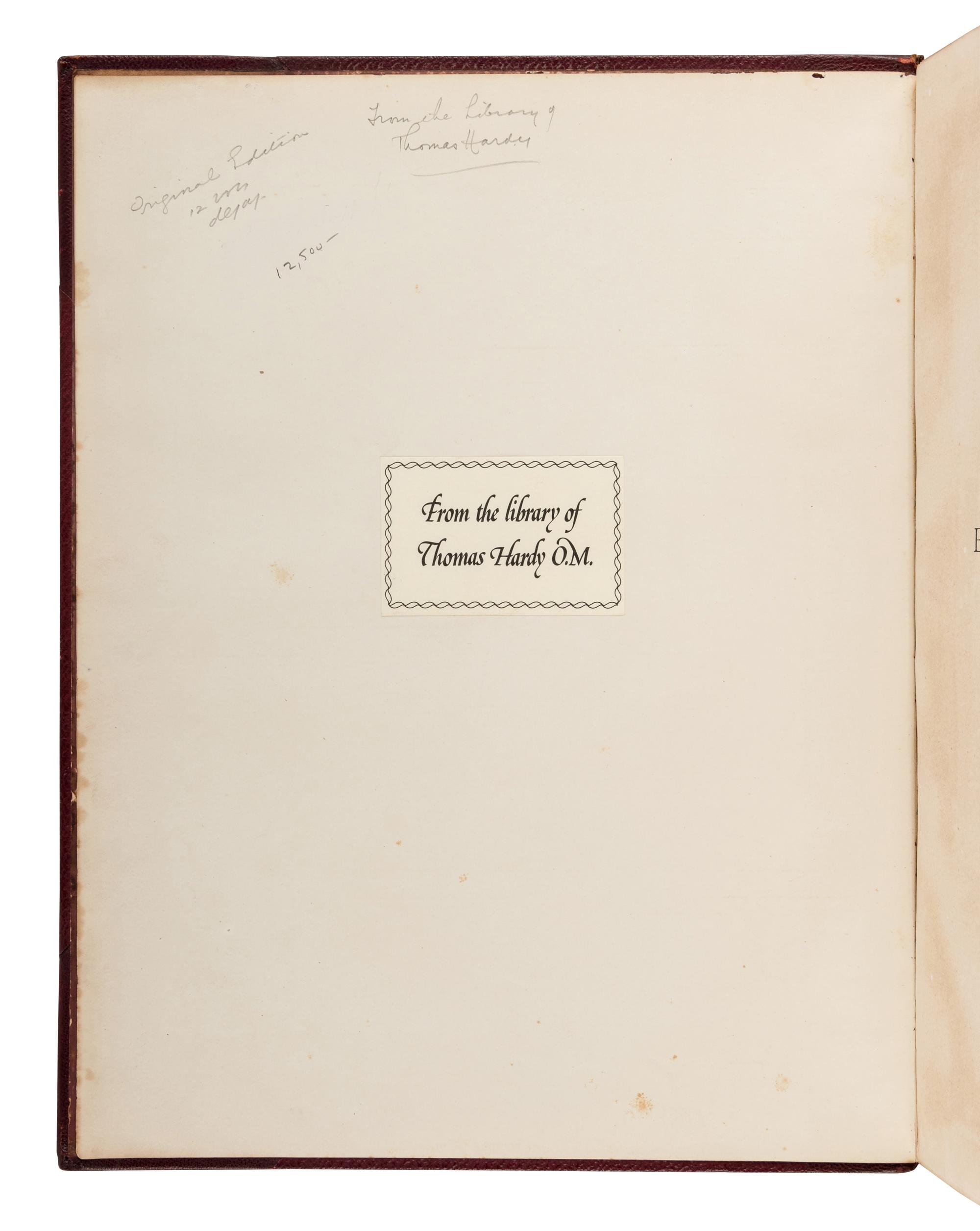 [HARDY, Thomas (1840-1928), his copy] -- [OXFORD ENGLISH DICTIONARY]. A New English Dictionary on Historical Principles . James A. H. Murray, editor. Oxford: at the Clarendon Press, 1888-1933.