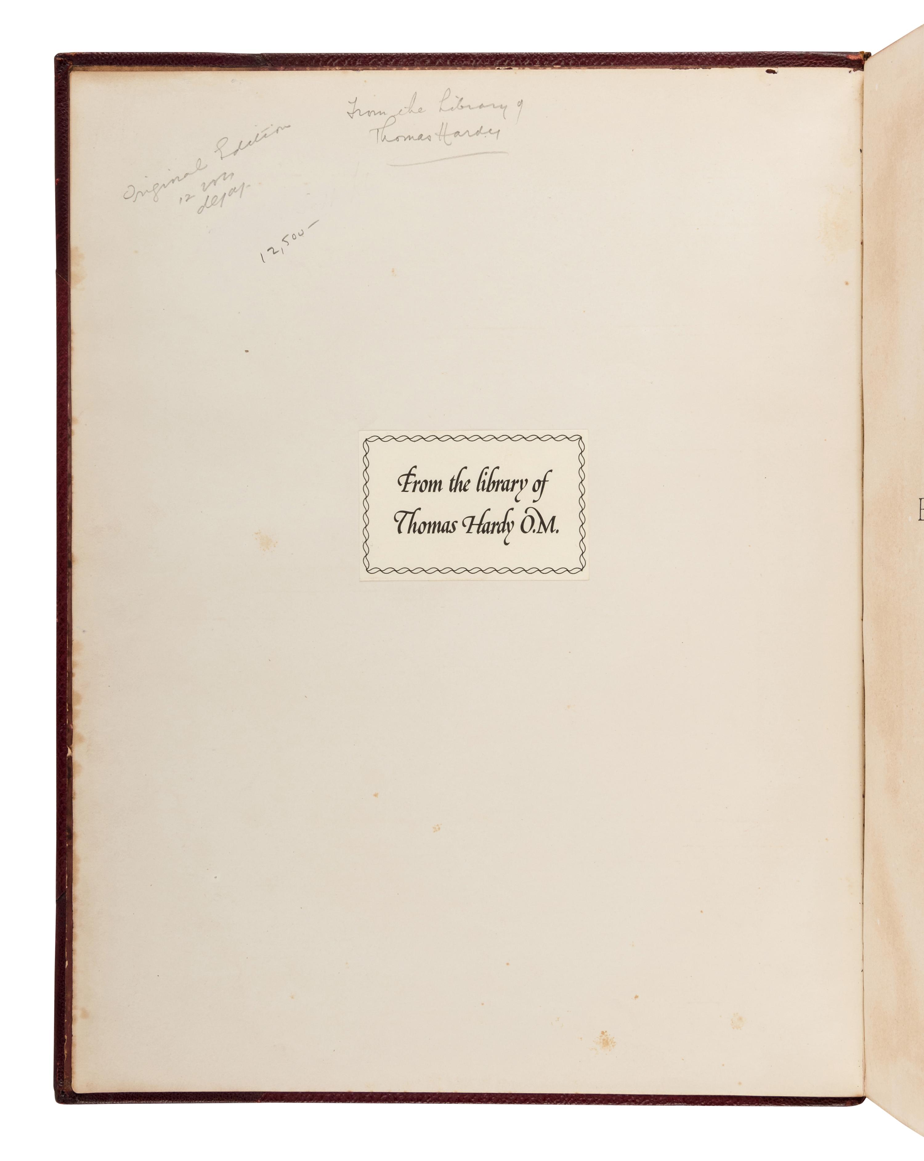 [HARDY, Thomas (1840-1928), his copy] -- [OXFORD ENGLISH DICTIONARY]. A New English Dictionary on Historical Principles . James A. H. Murray, editor. Oxford: at the Clarendon Press, 1888-1933.