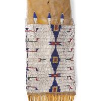 Central Plains Beaded Hide Tobacco Bag