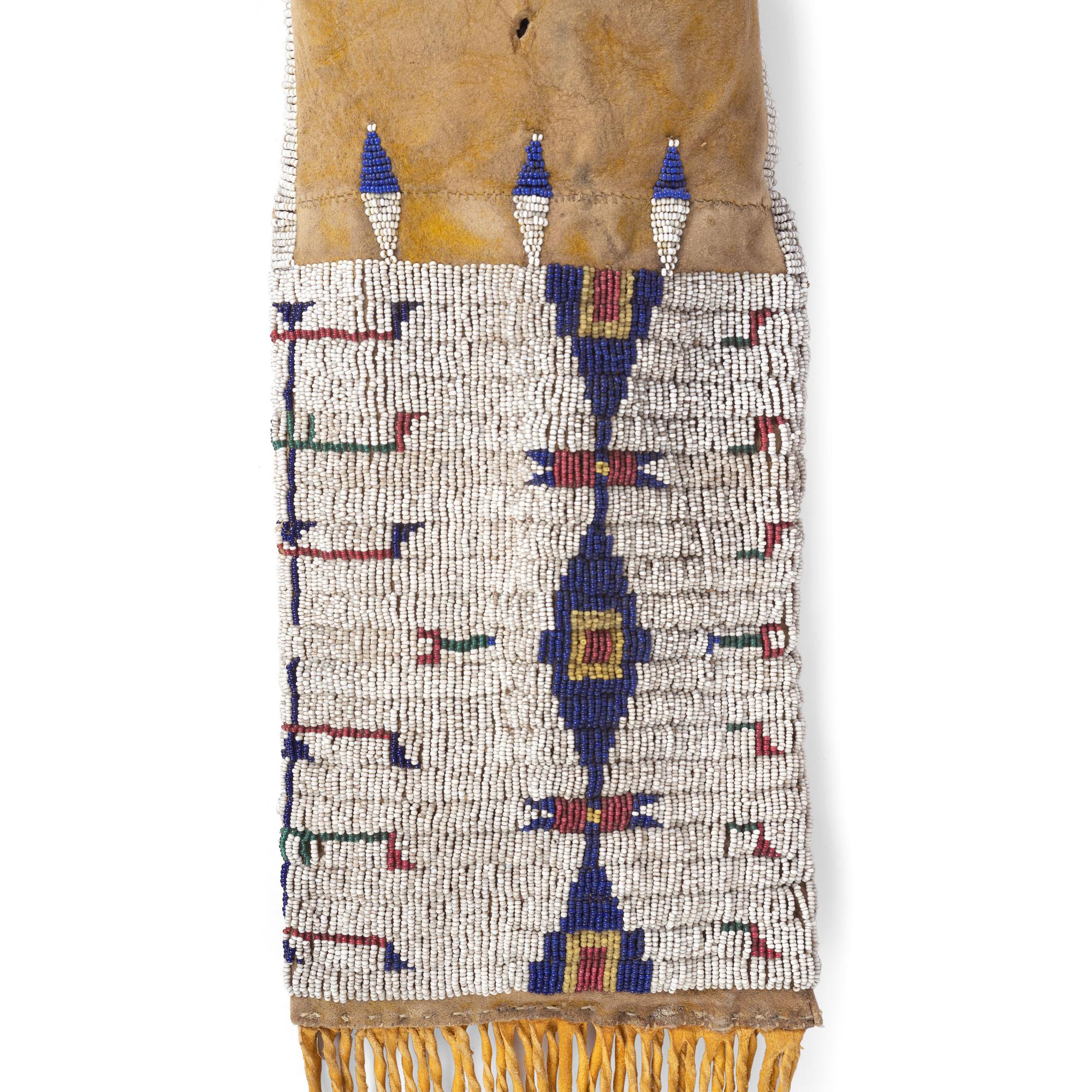 Central Plains Beaded Hide Tobacco Bag
