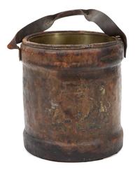 An English Leather Fire Bucket Height 15 1/2 inches. — 19TH CENTURY