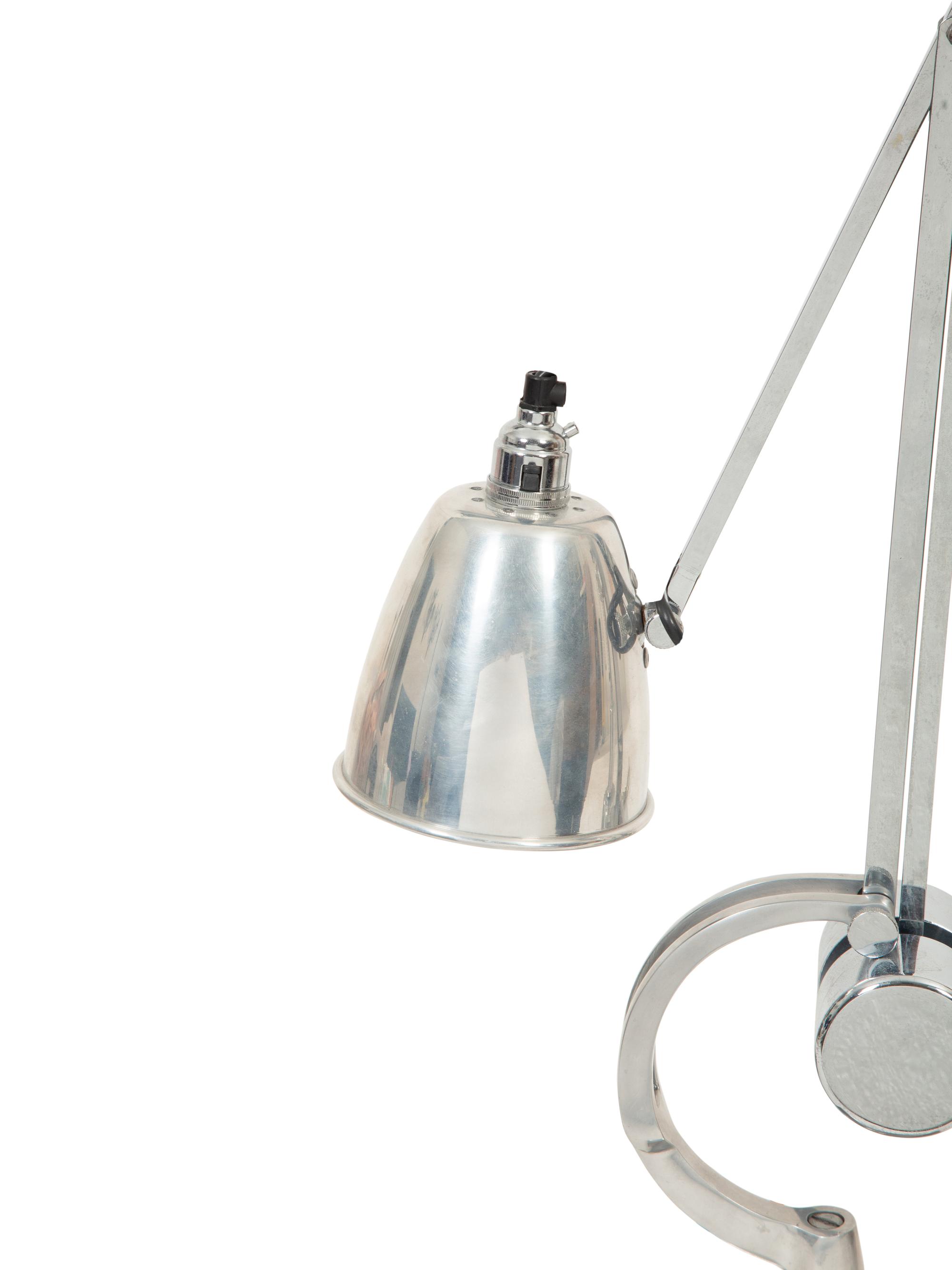 An Art Deco Hadrill and Horstman Counterbalance Table Lamp and Associated Lamp