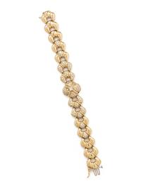 YELLOW GOLD AND DIAMOND BRACELET