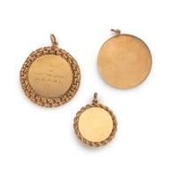 COLLECTION OF YELLOW GOLD CHARMS