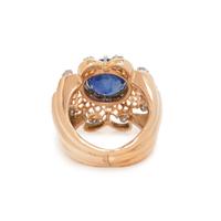 SAPPHIRE AND DIAMOND RING