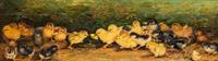 Twenty-five Chicks and a Yellow Butterfly