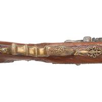 Carved Contemporary Flintlock Jaeger Rifle