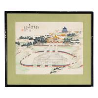 Five Chinese Export Paintings, Early-Mid 20th Century — 近代 外銷畫一組五幅