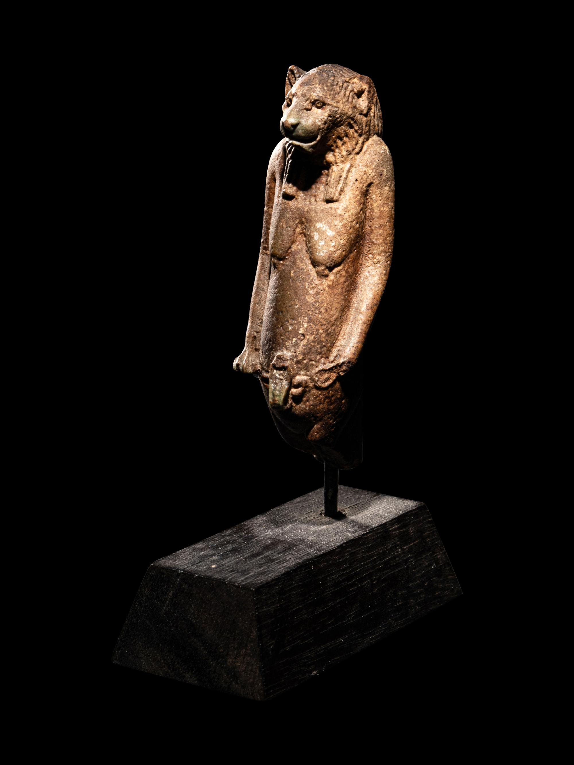 An Egyptian Faience of Lion Headed Taweret