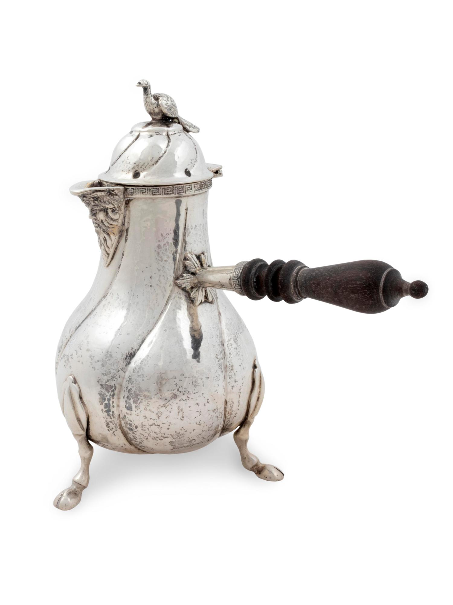 An Italian Silver Coffee Pot — 19th Century
