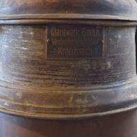 A Copper and Iron Vessel, Lisotto Grappa Distillery 11" W x 14" D x 32" H — Italy, 20th Century