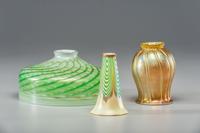 Three Art Glass Lamp Shades