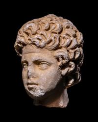 A Roman Marble Portrait Head of a Male Youth