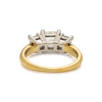 Three Stone Diamond Band Ring