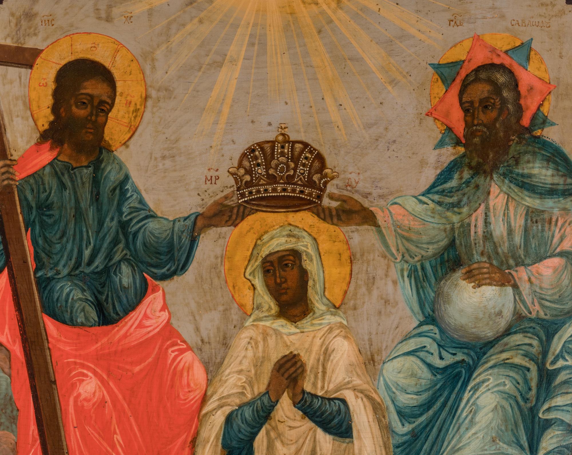 A Continental Painted Altar Panel