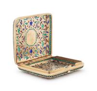 A Russian Silver and Plique-à-Jour Enameled Cigarette Case