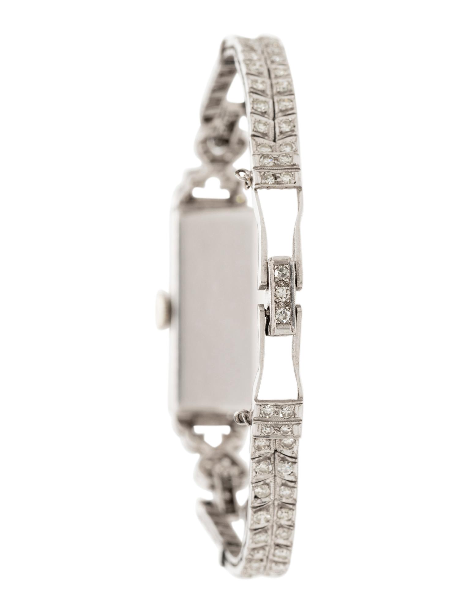 PLATINUM AND DIAMOND WATCH