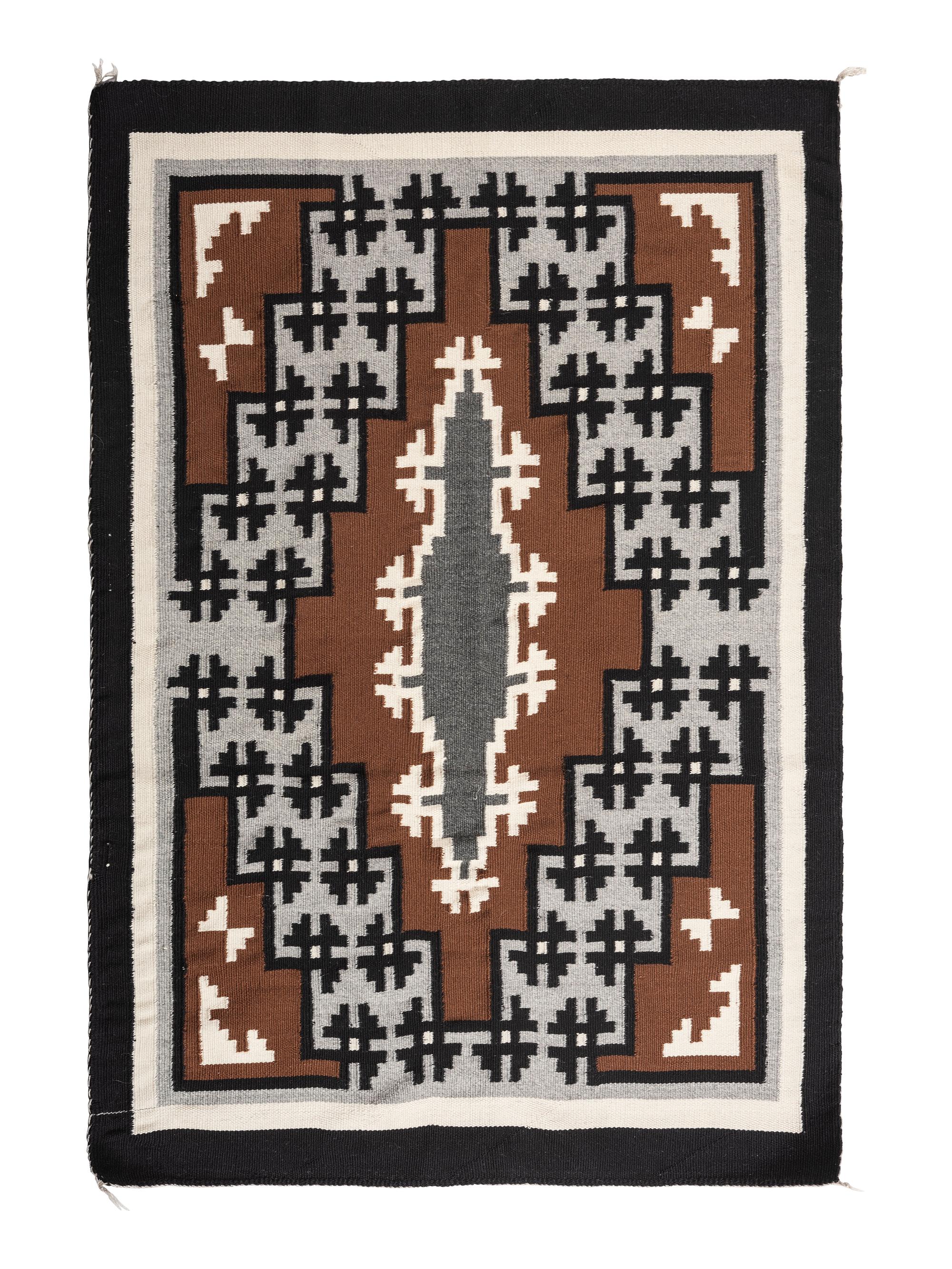 Navajo Two Grey Hills Weaving / Rug