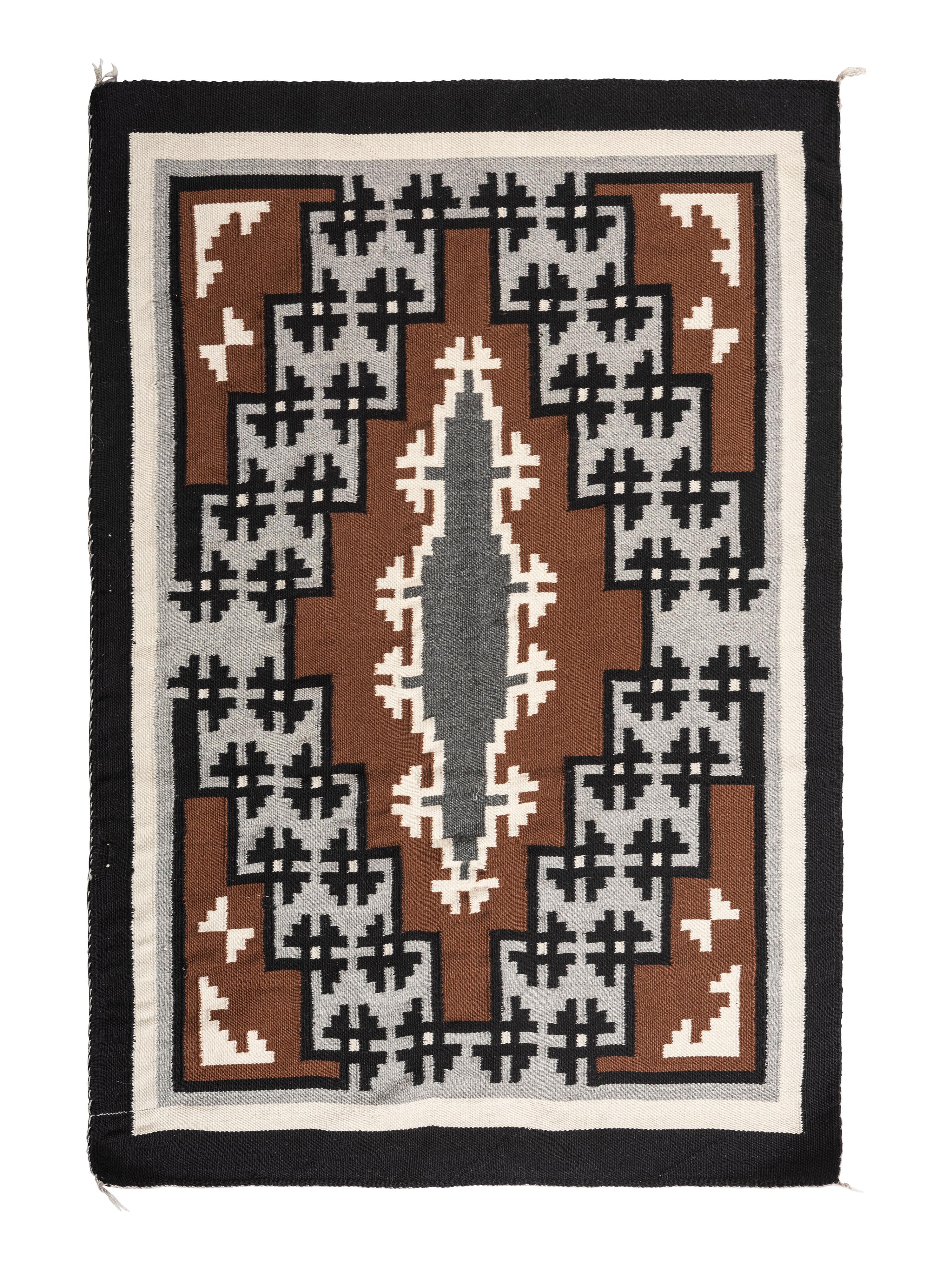 Navajo Two Grey Hills Weaving / Rug