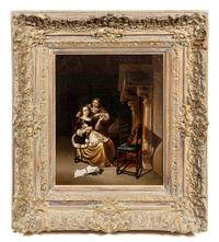 Dutch School, (19th Century), Dressing Scenes (a pair of works)