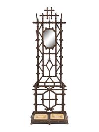 A Victorian Painted Cast Iron Bamboo-Form Hall Tree