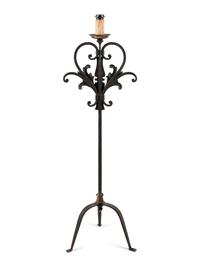 A Continental Iron Floor Lamp