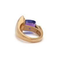 TANZANITE AND DIAMOND RING
