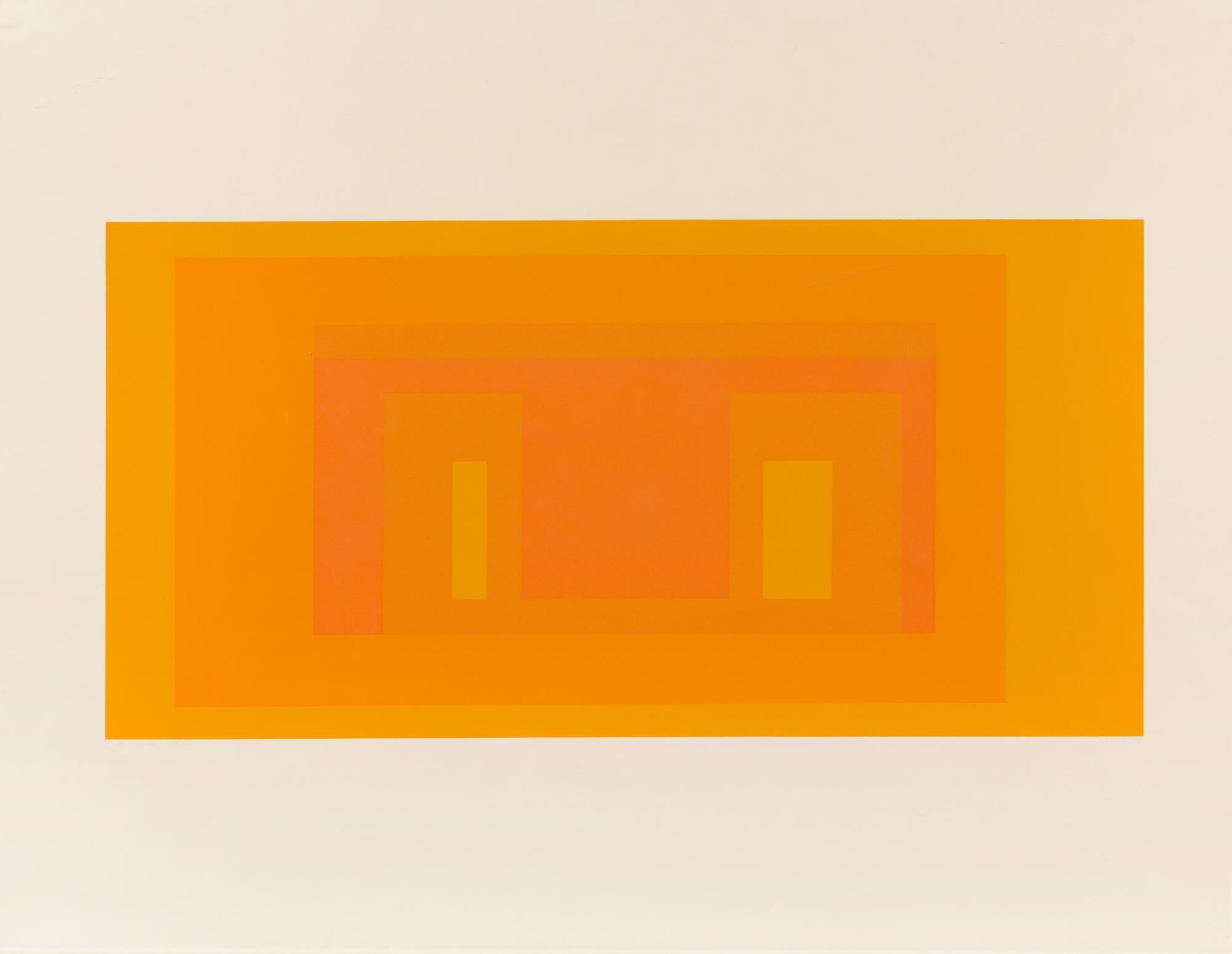 Josef Albers, (American/German, 1888-1976), I-S Va 6, (from Six Variants), 1969