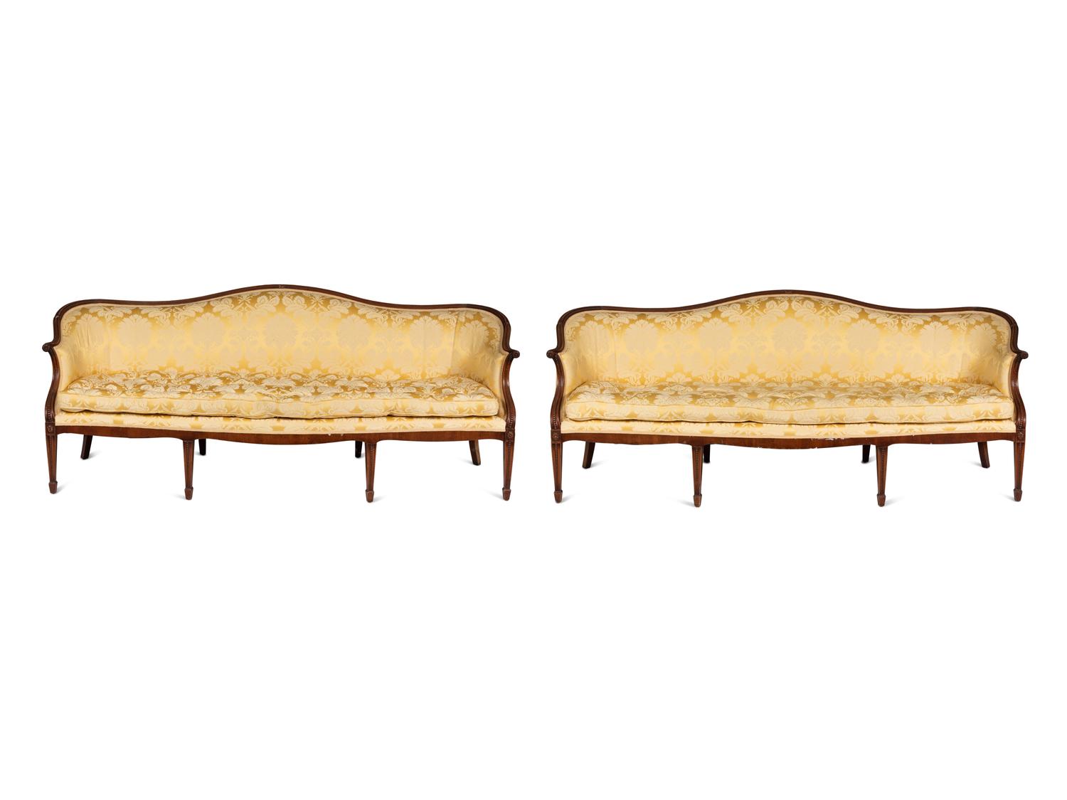 A Pair of George III Style Sofas