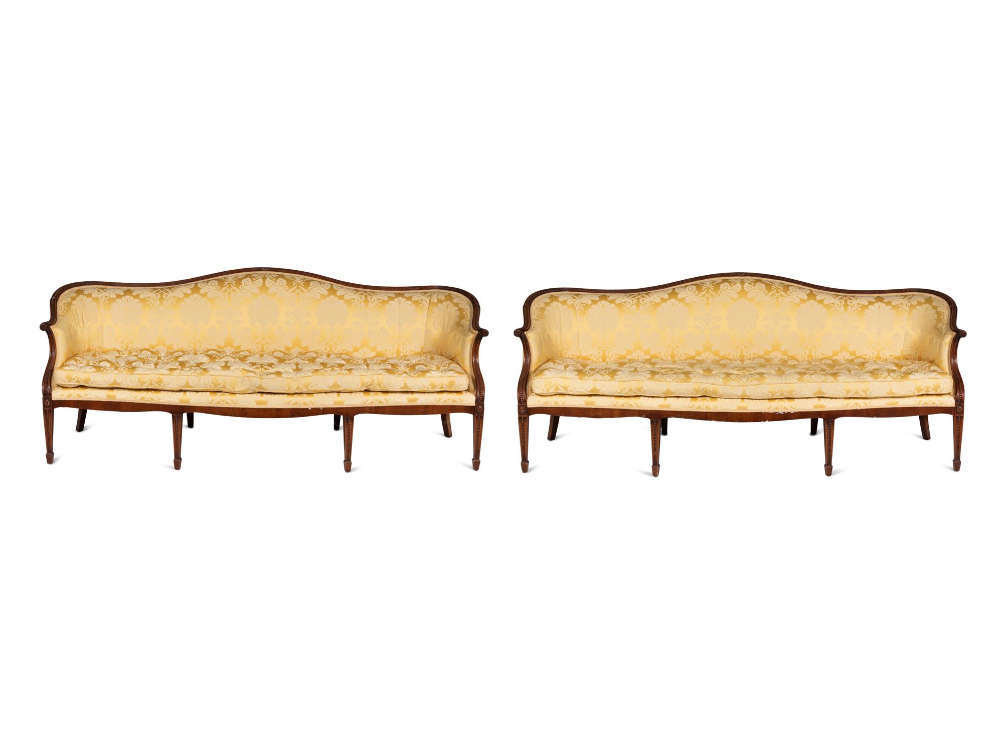 A Pair of George III Style Sofas