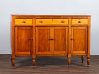 A Federal Cherrywood and Tiger Maple Sideboard