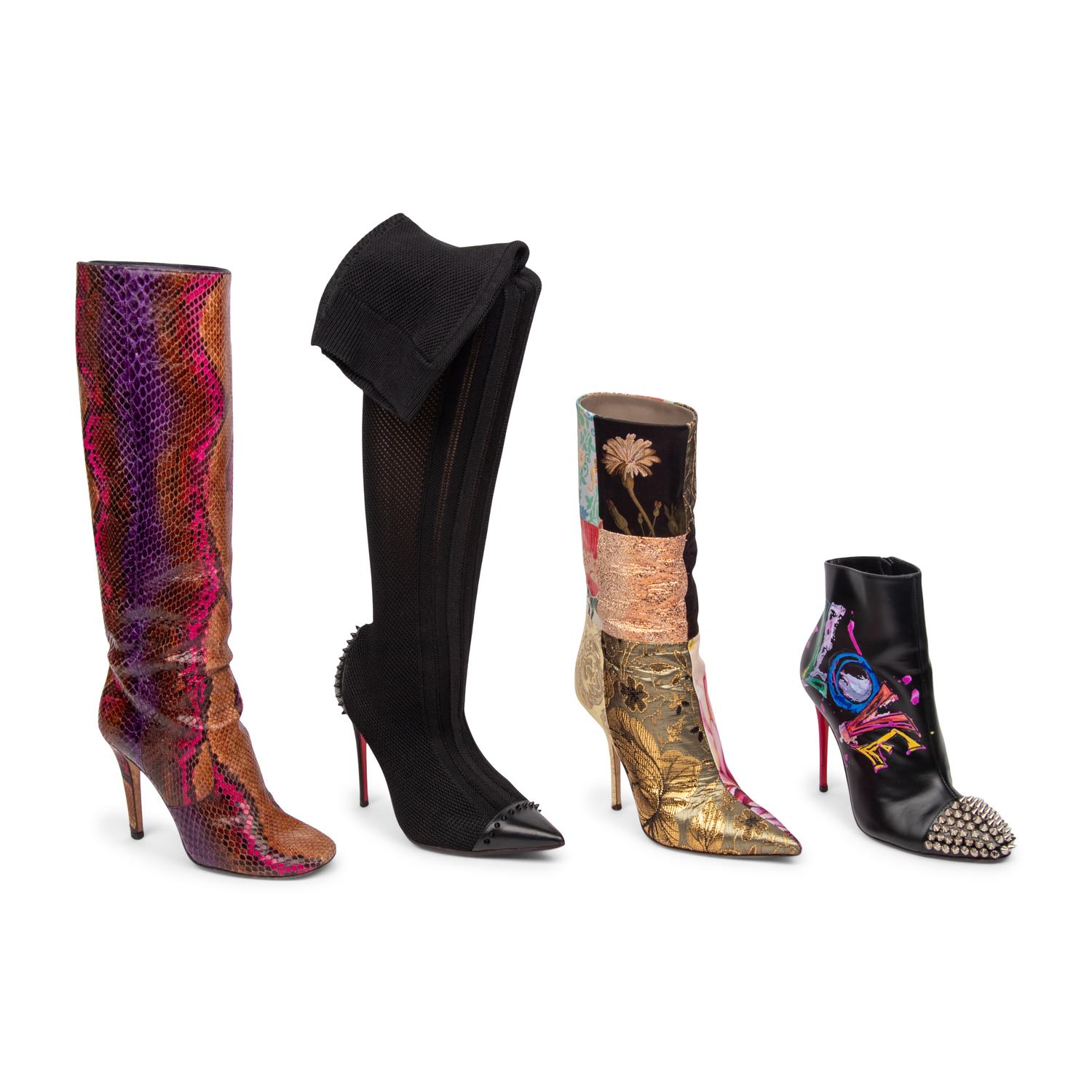 FOUR PAIRS OF DESIGNER BOOTS