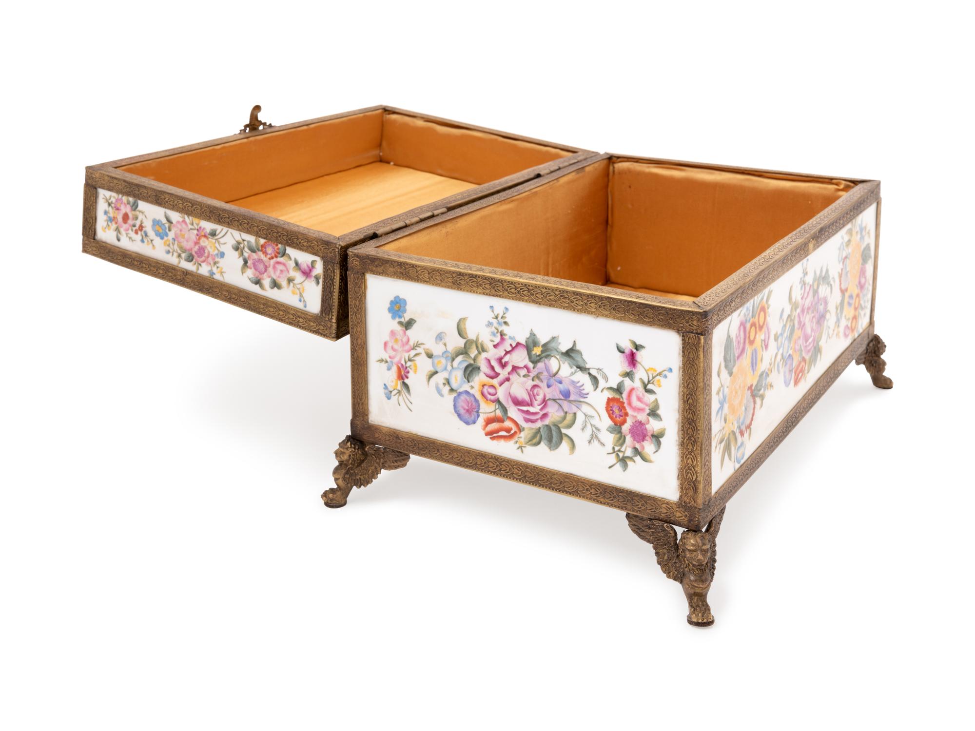 A Sevres Style Porcelain Box