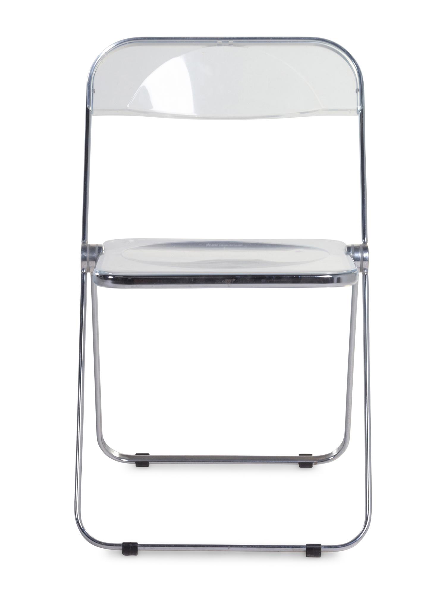 Set of Eight Pia Folding Chairs Anonima Castelli, Italy