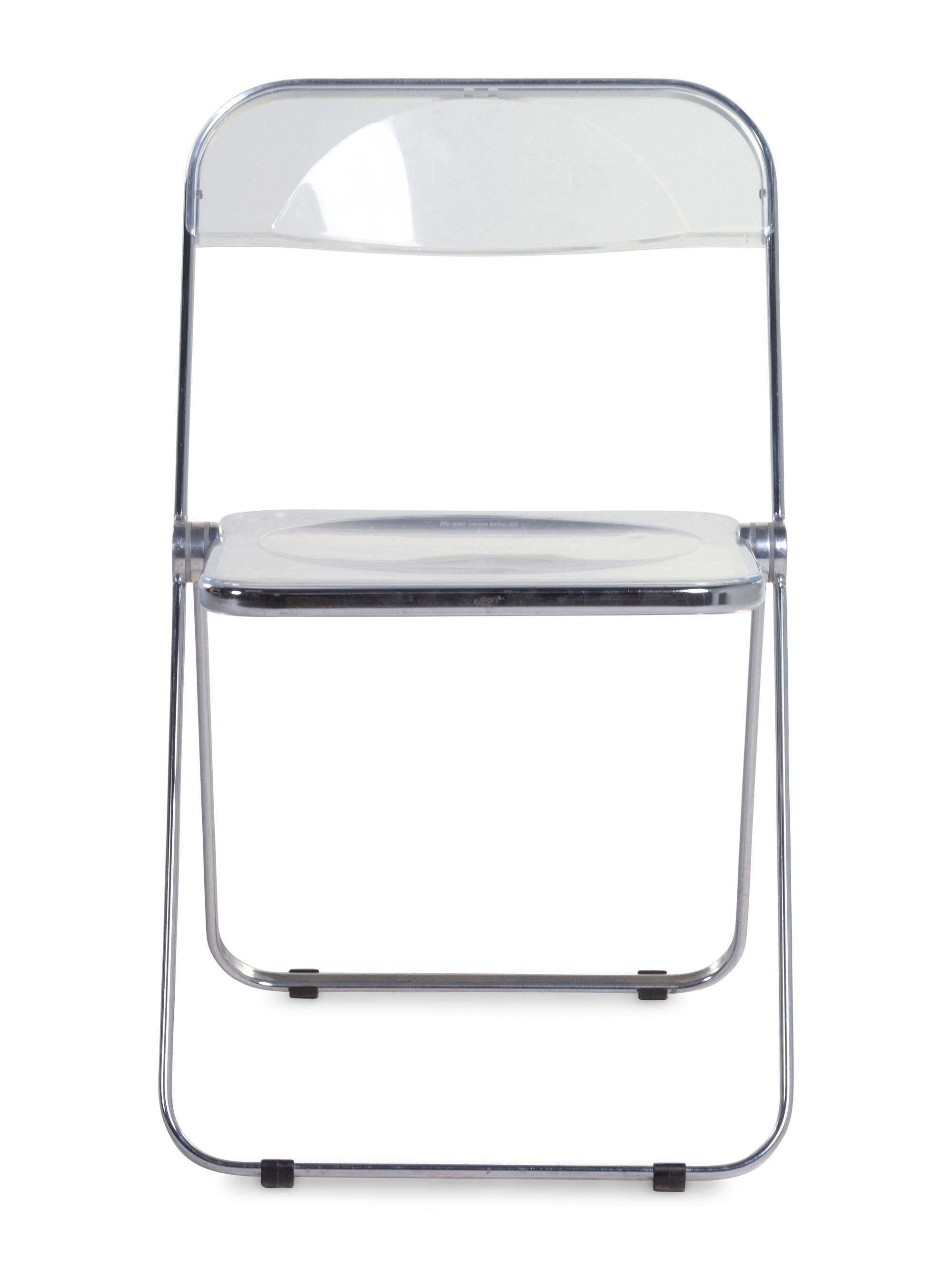 Set of Eight Pia Folding Chairs Anonima Castelli, Italy