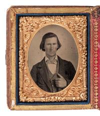 [EARLY PHOTOGRAPHY]. 7 cased images, incl. possible Civil War veteran Joseph H. Eakin, 32nd OVI.