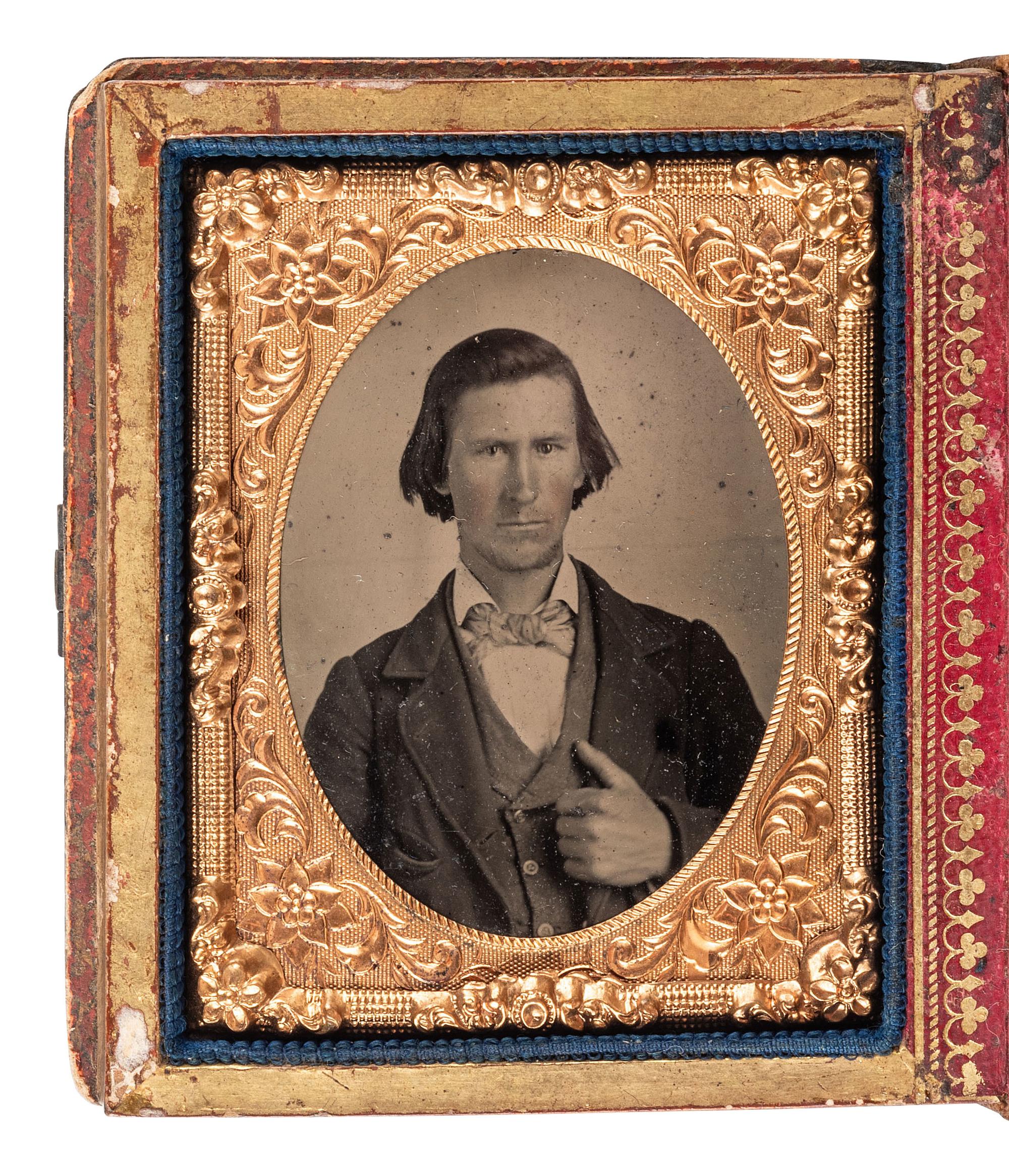 [EARLY PHOTOGRAPHY]. 7 cased images, incl. possible Civil War veteran Joseph H. Eakin, 32nd OVI.