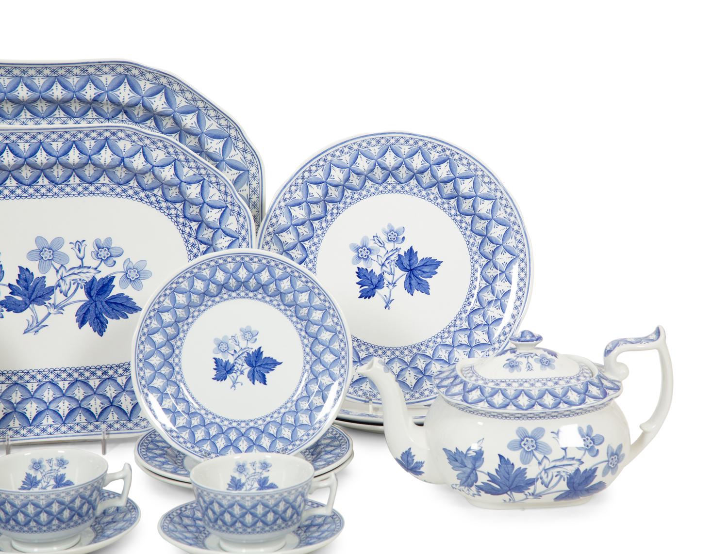 An Assembled Spode Dinner Service