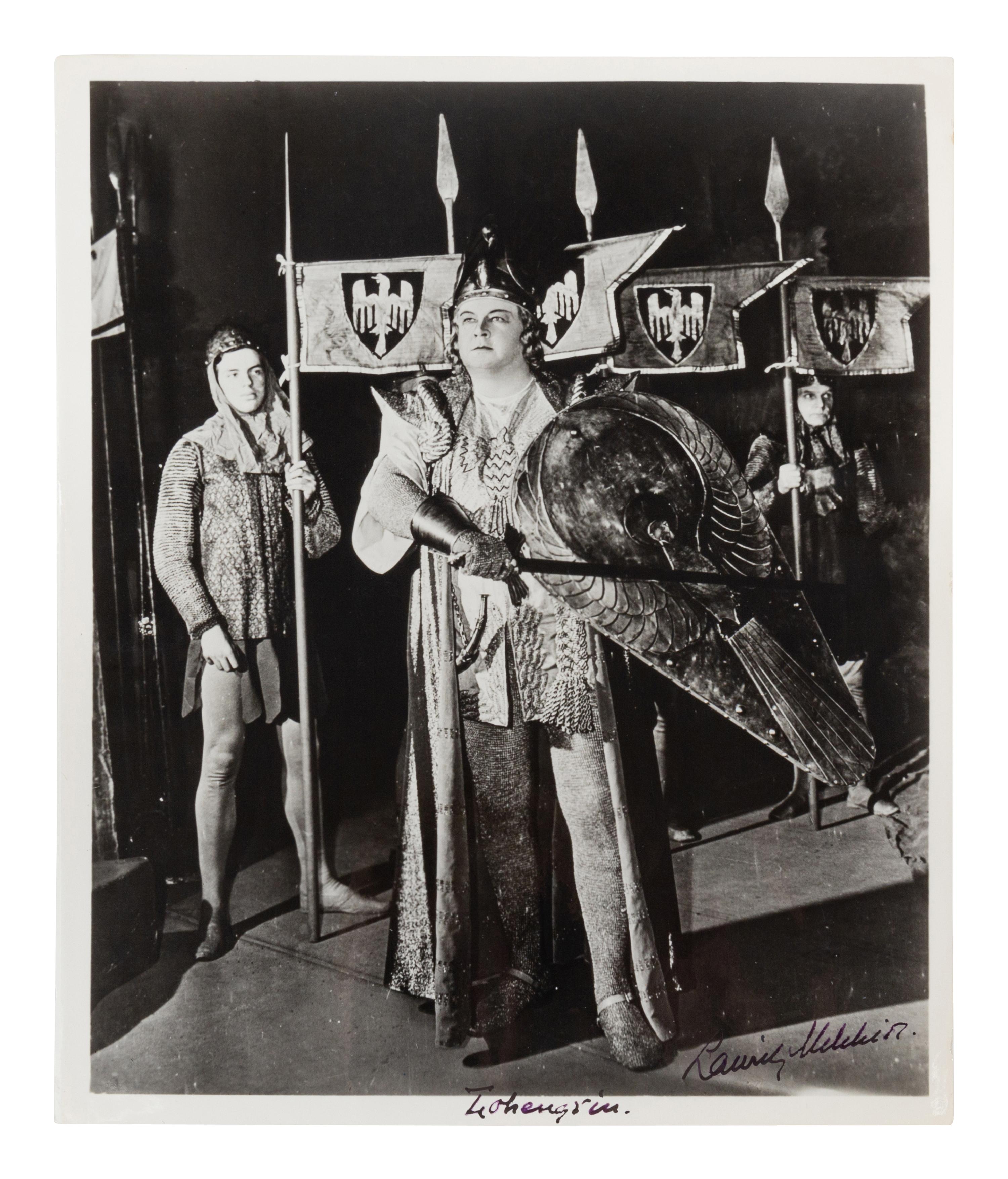 [20TH-CENTURY OPERA SINGERS]. A group of 6 photographs of opera singers from the 1940s, most signed, comprising images of: