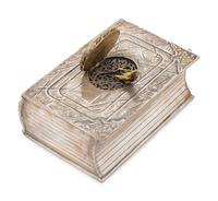 A German Silver Filigree Mounted Singing Bird Automaton Box