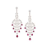 RUBY AND DIAMOND EARRINGS