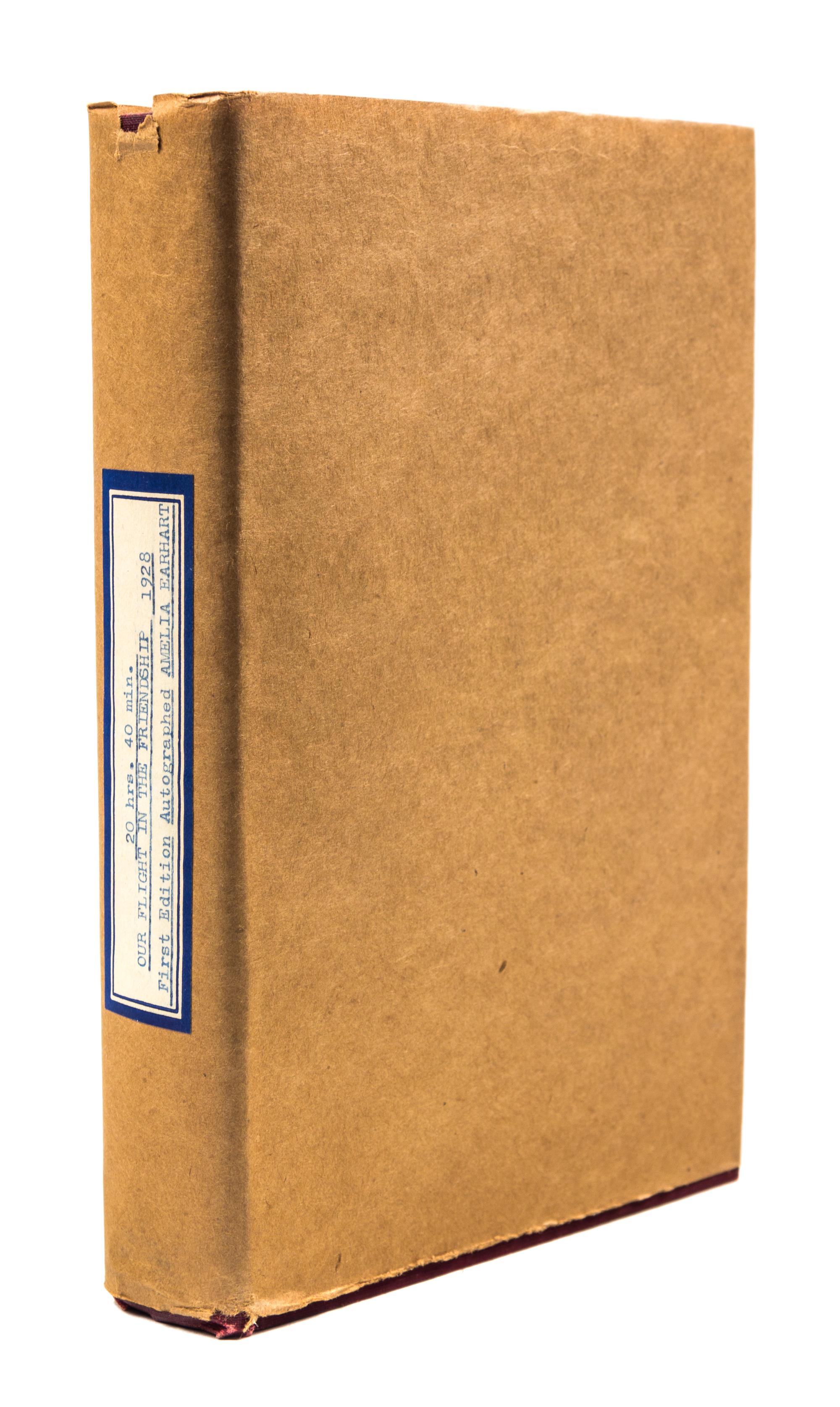 EARHART, AMELIA. 20 Hrs. 40 Min. New York, 1928. First trade ed., signed by Earhart on pasted in card.